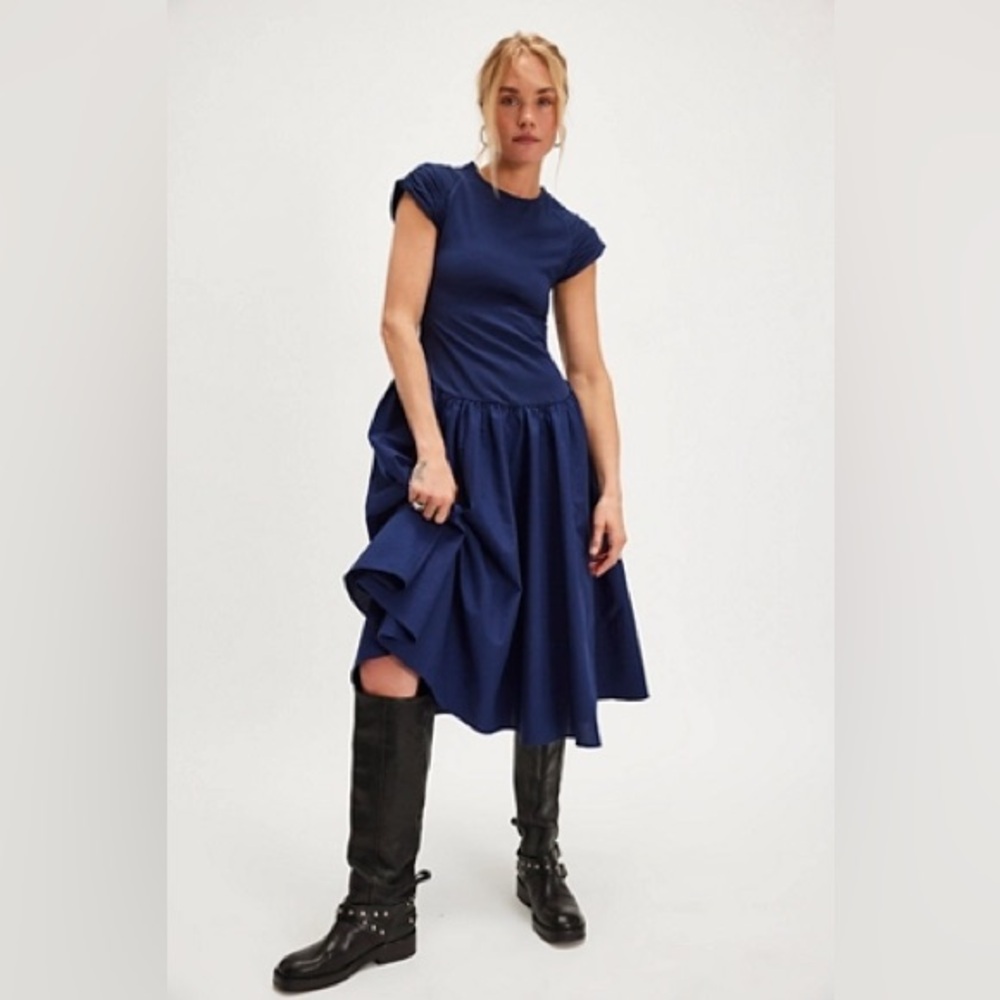 Free People Afternoon Elegance Midi Dress
